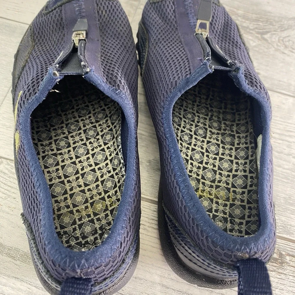 MERRELL Barrado Breeze Shoes Youth 13 Navy Blue Zip Up Play Performance Footwear